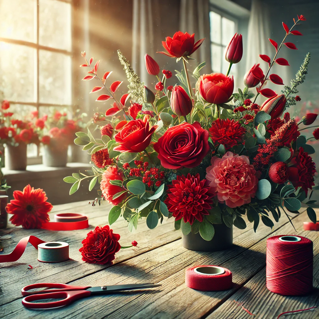 DIY Projects with Red Flowers DIY Projects with Red Flowers