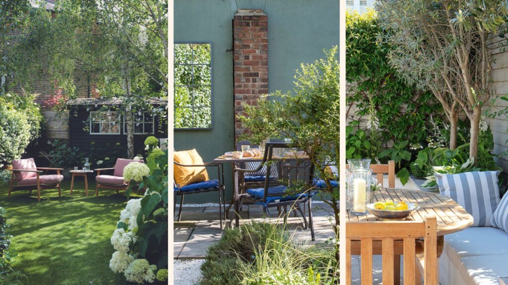 How can I make a small garden look bigger?