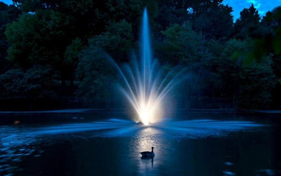 solar pond fountain