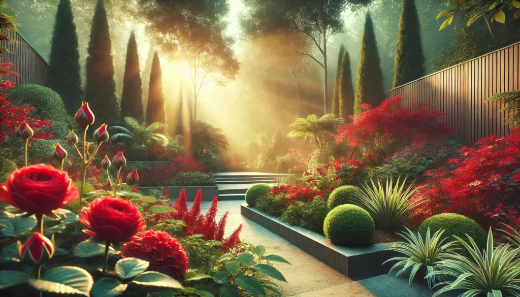Garden Design Ideas Featuring Red Plants